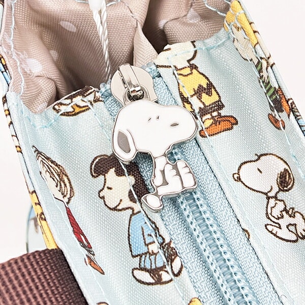 スヌーピー バッグインバッグ バスストップブルー SNOOPY