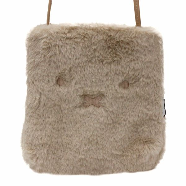 ミッフィー ファーフェイス ミニショルダー ミルクティー ポシェット