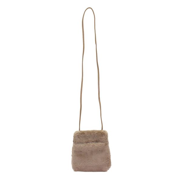 ミッフィー ファーフェイス ミニショルダー ミルクティー ポシェット