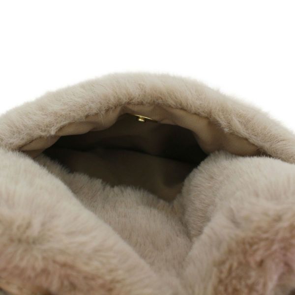 ミッフィー ファーフェイス ミニショルダー ミルクティー ポシェット