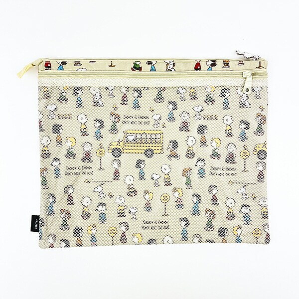 スヌーピー バスストップブラウン マルチポーチセット トラベル SNOOPY