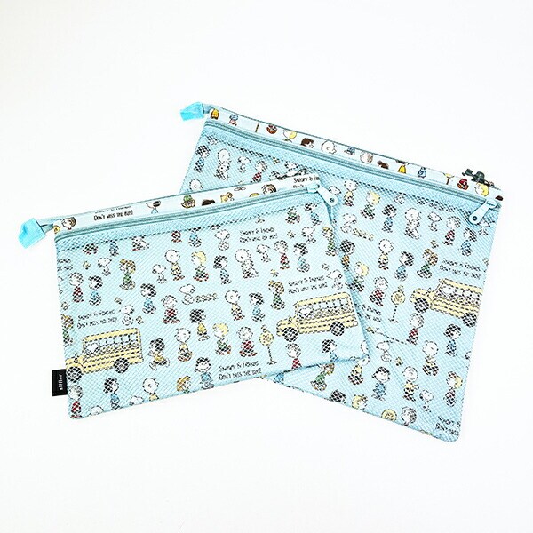 スヌーピー バスストップブルー マルチポーチセット トラベル SNOOPY