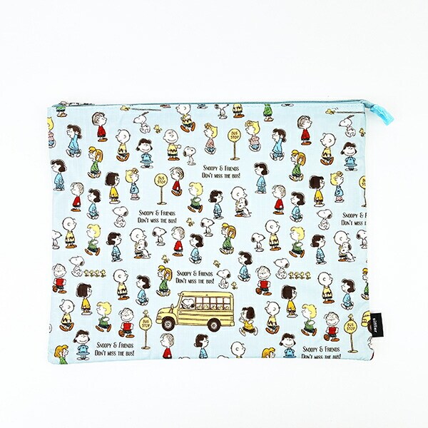 スヌーピー バスストップブルー マルチポーチセット トラベル SNOOPY