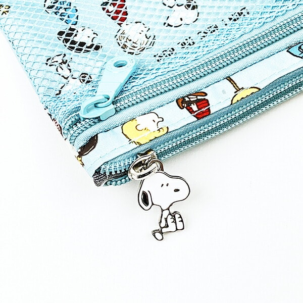 スヌーピー バスストップブルー マルチポーチセット トラベル SNOOPY