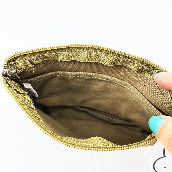 ミッフィー miffy ボリス 帆布ポーチ(M) (フェイスブラウン)