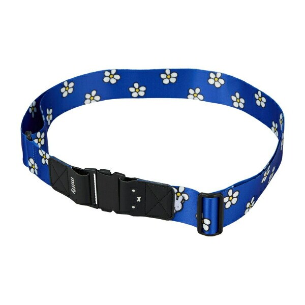 ミッフィー miffy スーツケースベルトフラワー(ブルー/ブラック)