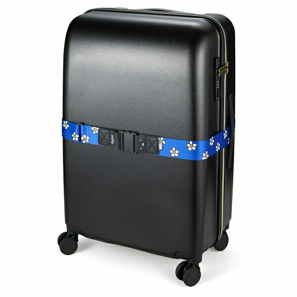 ミッフィー miffy スーツケースベルトフラワー(ブルー/ブラック)