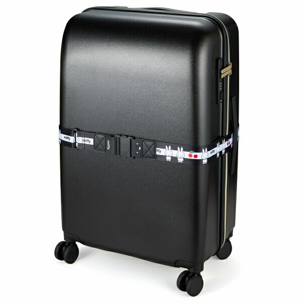 ミッフィー miffy スーツケースベルトモノクロームチェリー (ブラック/ブラック)