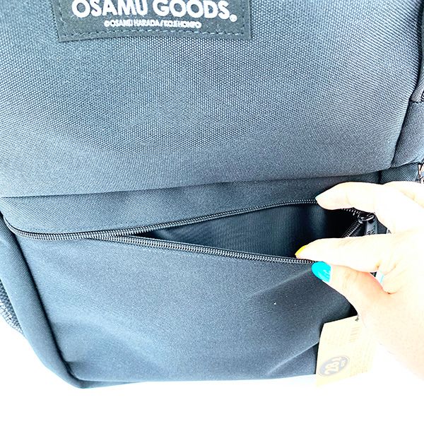 オサムグッズ リュック ラウンド グレーロゴ リュック バッグ 通学 旅行 学校