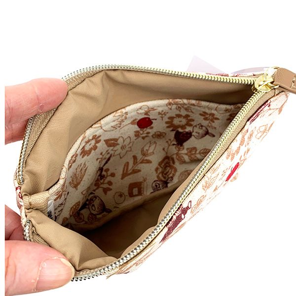 ムーミン ピクニック刺繍帆布 ポーチ 小物入れ (M)