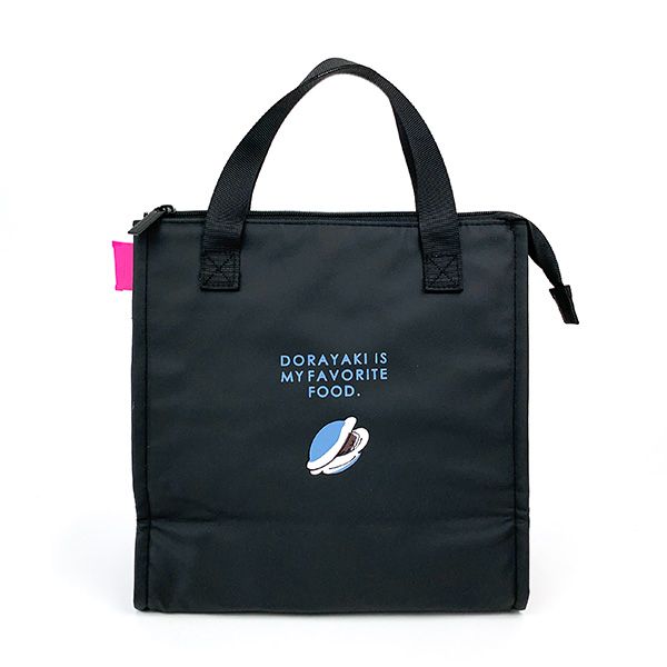 ドラえもん 保冷ランチバッグ  ブラック 大容量 スクエア型 約7リッター