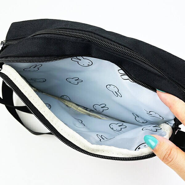 ミッフィー miffy ミニショルダーバッグ (フェイスブラック)