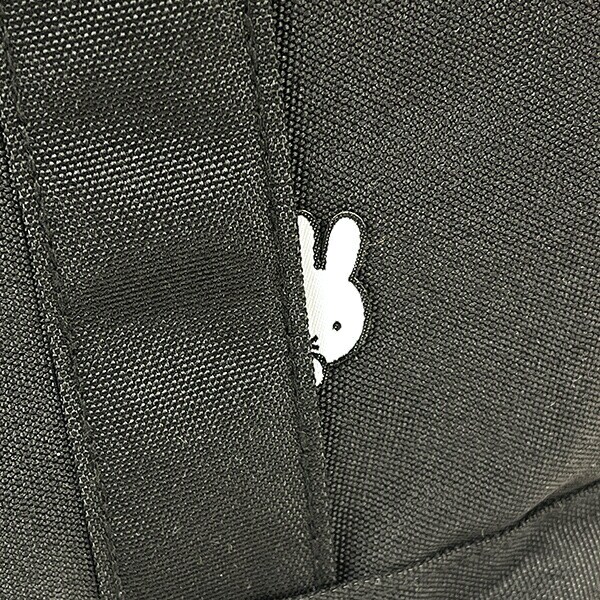 ミッフィー miffy 横型トートバッグ (フェイスブラック)