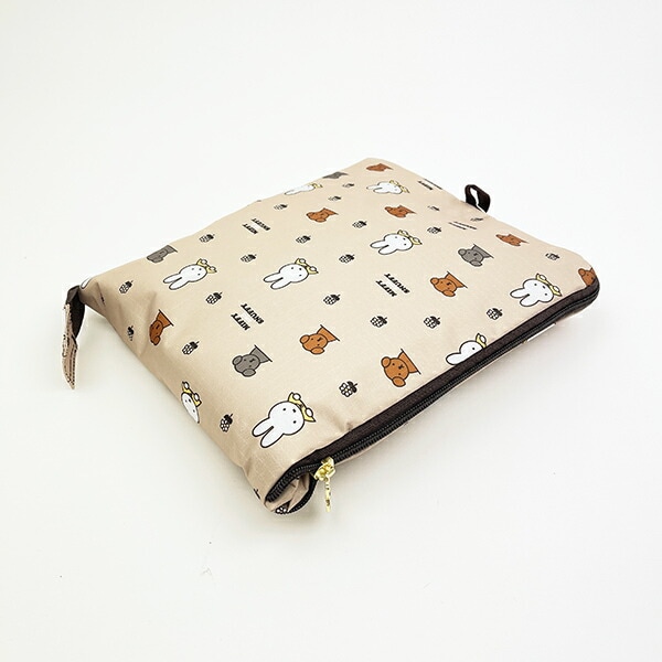 ミッフィー miffy ミッフィー＆スナッフィー 折りたたみボストンバッグ(L) ベージュ トラベル