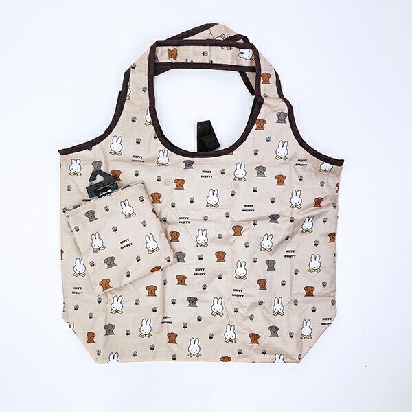 ミッフィー miffy スナッフィー 保冷保温 バッグ ベージュ エコバッグ