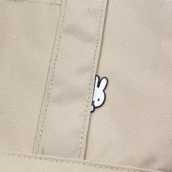 ミッフィー miffy フェイスミルクティー 横型トートバッグ