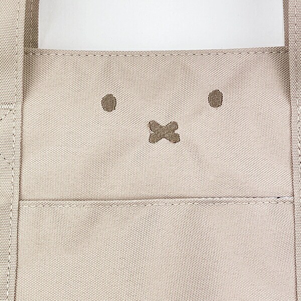 ミッフィー miffy フェイスミルクティー 横型トートバッグ