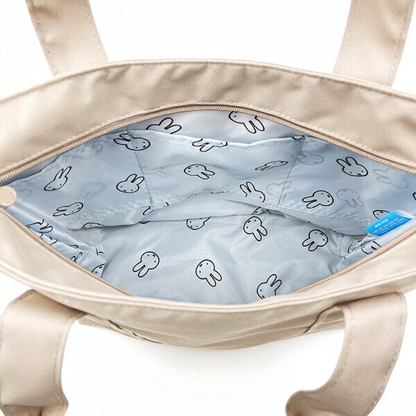 ミッフィー miffy フェイスミルクティー 横型トートバッグ