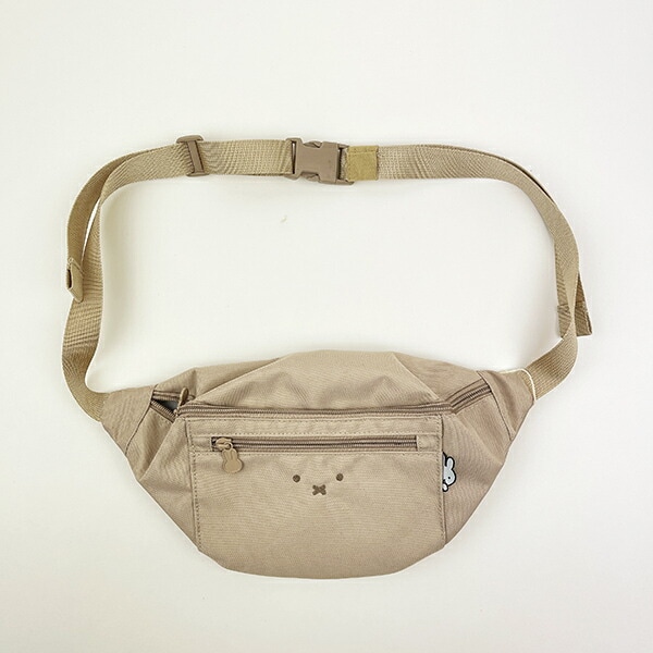 ミッフィー miffy フェイスミルクティー ウエストバッグ ショルダーバッグ