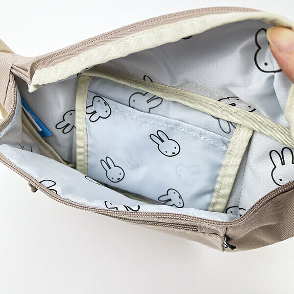 ミッフィー miffy フェイスミルクティー ウエストバッグ ショルダーバッグ