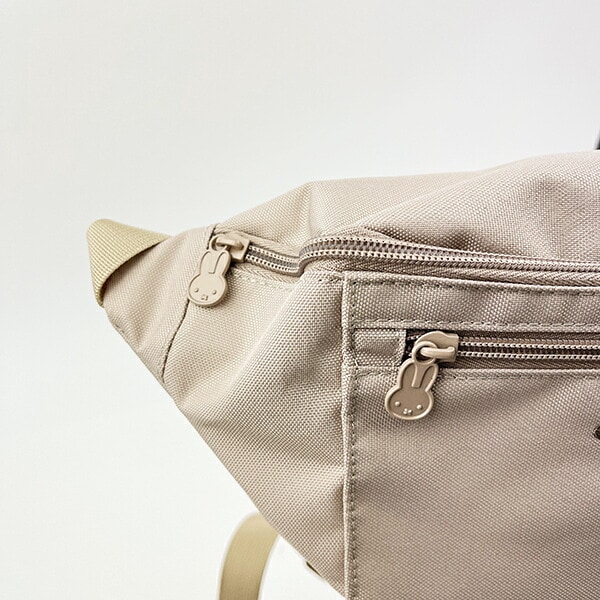 ミッフィー miffy フェイスミルクティー ウエストバッグ ショルダーバッグ