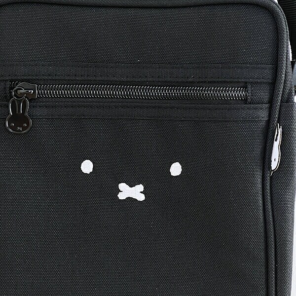 ミッフィー miffy フェイス 縦型ショルダーバッグ ブラック