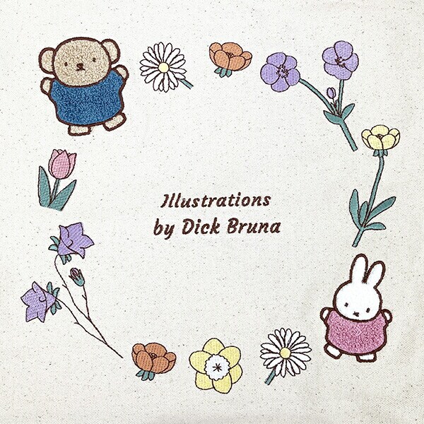 ミッフィー miffy ナチュラルフラワーシリーズ トートバッグ  ホワイト