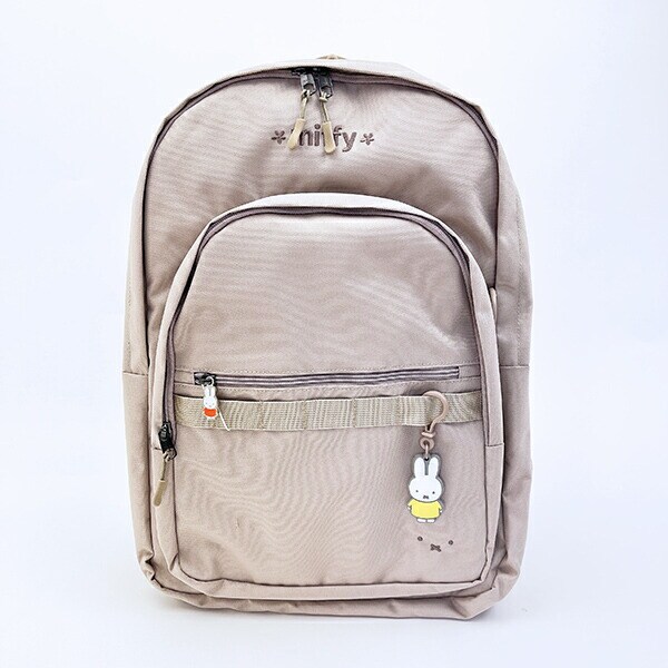 ミッフィー miffy バックパック グレージュ ホワイトフェイス リュック