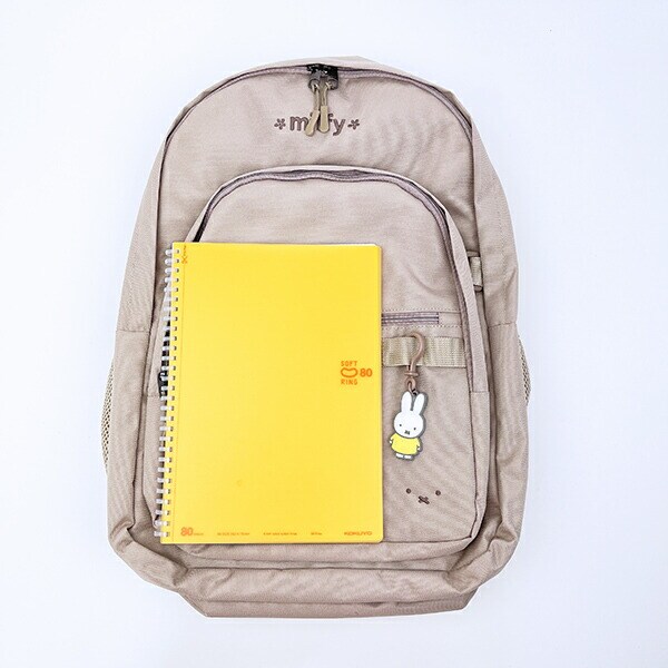 ミッフィー miffy バックパック グレージュ ホワイトフェイス リュック