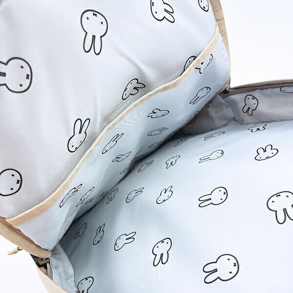 ミッフィー miffy バックパック グレージュ ホワイトフェイス リュック