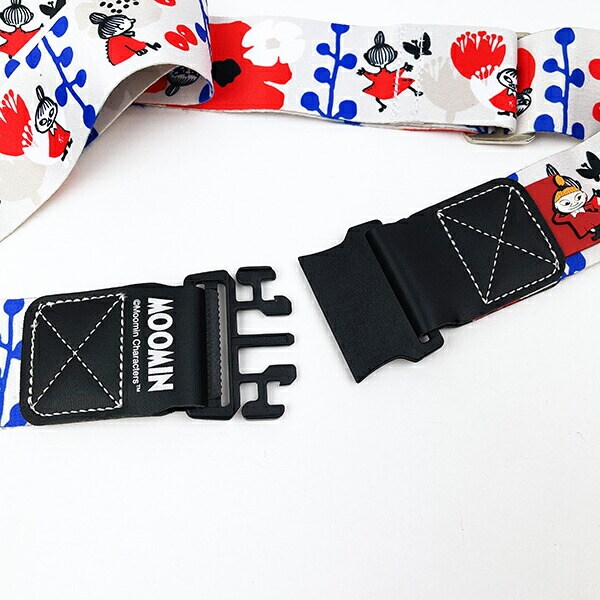 ムーミン リトルミイ KUKKIKAレッド×ブルー スーツケースベルト トラベル