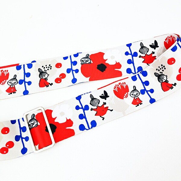 ムーミン リトルミイ KUKKIKAレッド×ブルー スーツケースベルト トラベル