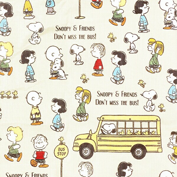 スヌーピー バスストップブラウン 保冷＆保温エコバッグ(M) ランチ SNOOPY