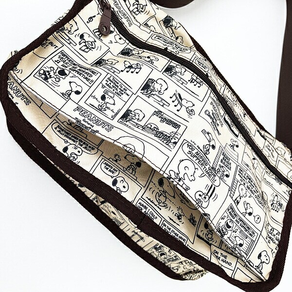 スヌーピー コミックナチュラル ショルダーバッグ SNOOPY