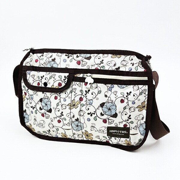 スヌーピー フラワーベージュ ショルダーバッグ SNOOPY