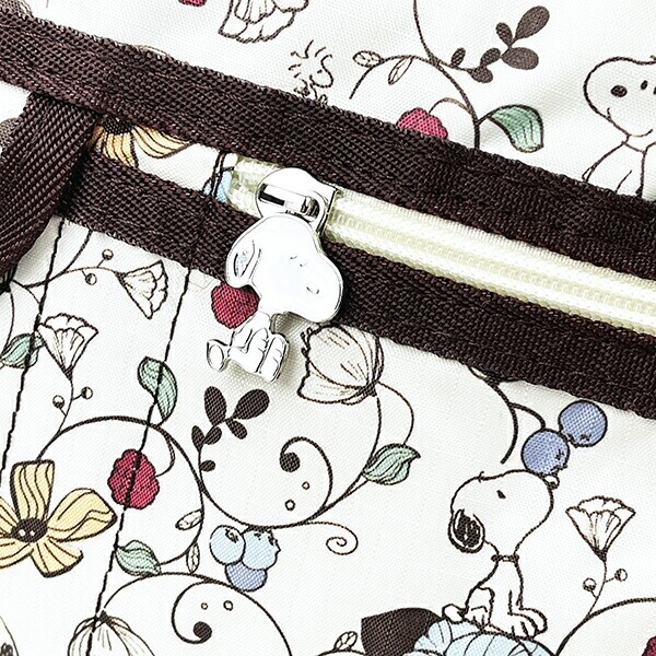 スヌーピー フラワーベージュ ショルダーバッグ SNOOPY