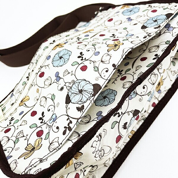 スヌーピー フラワーベージュ ショルダーバッグ SNOOPY