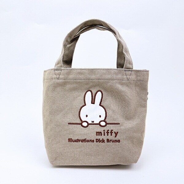 ミッフィー miffy ミニトートバッグ グレージュ(ミッフィーフェイス)