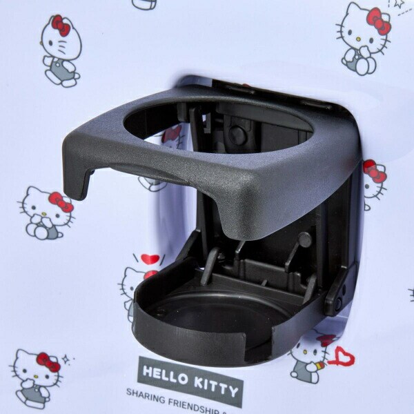 サンリオ ハローキティ ドリンクホルダー付き ジッパータイプ スーツケース  Sサイズ (ホワイト) Sanrio