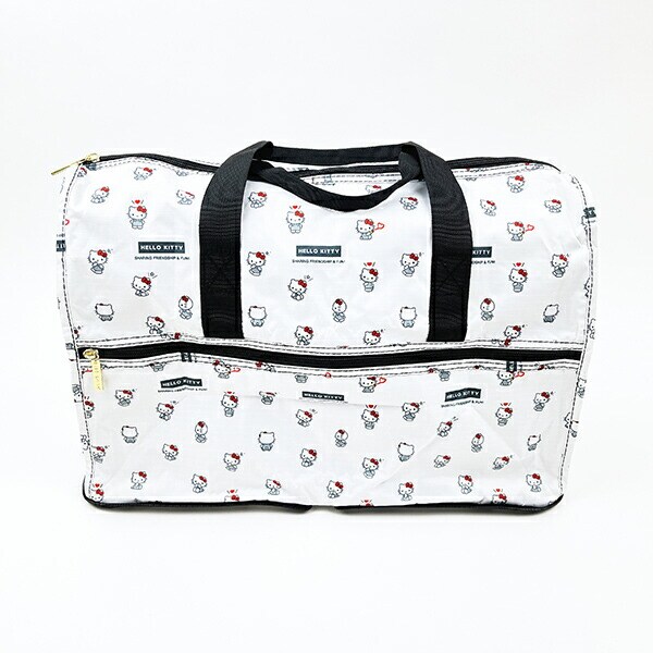 サンリオ ハローキティ 折りたたみボストンバッグ(M) ホワイト Sanrio