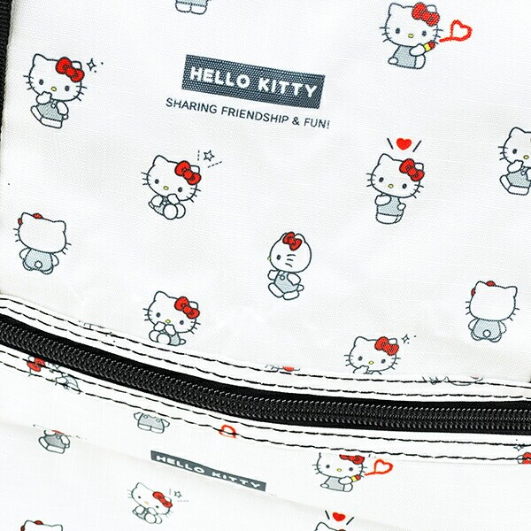 サンリオ ハローキティ 折りたたみボストンバッグ(M) ホワイト Sanrio