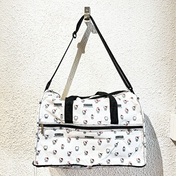 サンリオ ハローキティ 折りたたみボストンバッグ(M) ホワイト Sanrio