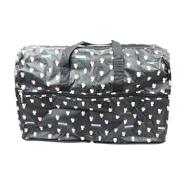 サンリオ ハローキティ 折りたたみボストンバッグ(L) ブラック Sanrio