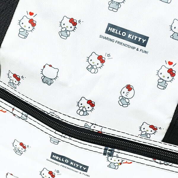 サンリオ ハローキティ 折りたたみボストンバッグ(L) ホワイト Sanrio