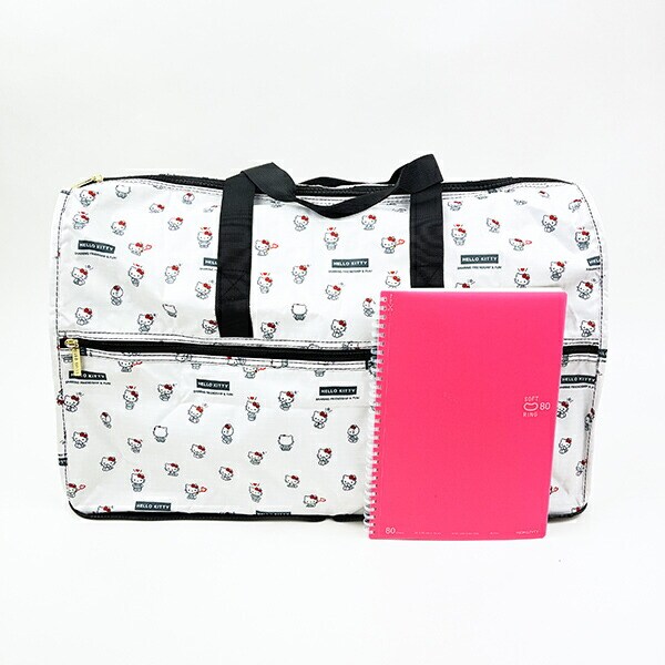 サンリオ ハローキティ 折りたたみボストンバッグ(L) ホワイト Sanrio