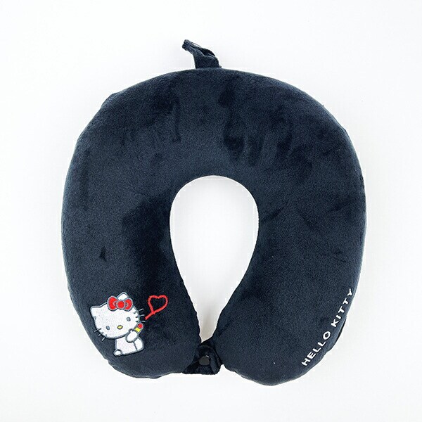 サンリオ ハローキティ 低反発枕 (ブラックハート) ネックピロー Sanrio