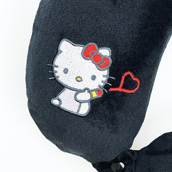 サンリオ ハローキティ 低反発枕 (ブラックハート) ネックピロー Sanrio