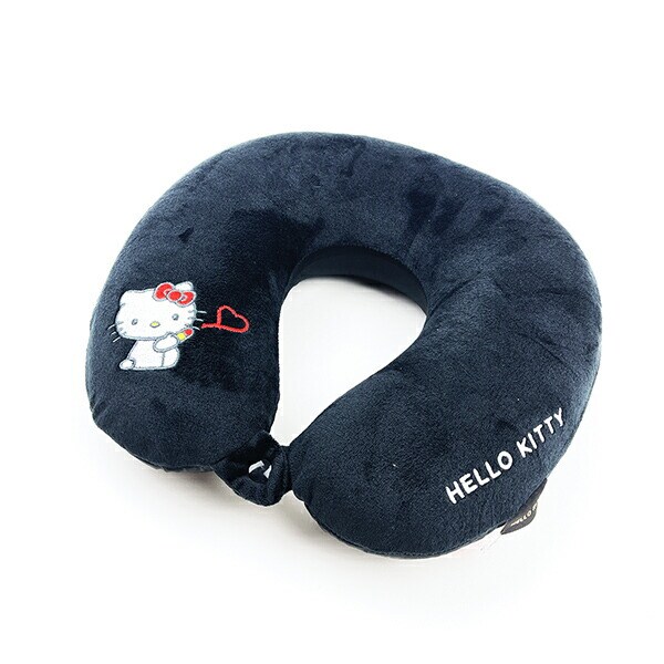 サンリオ ハローキティ 低反発枕 (ブラックハート) ネックピロー Sanrio