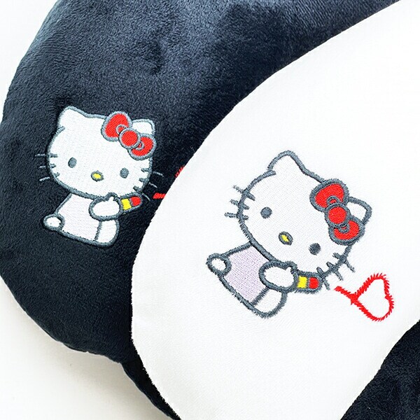 サンリオ ハローキティ 低反発枕 (ブラックハート) ネックピロー Sanrio