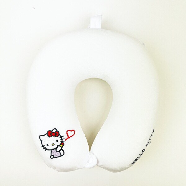 サンリオ ハローキティ 低反発枕 (ホワイトハート) ネックピロー Sanrio